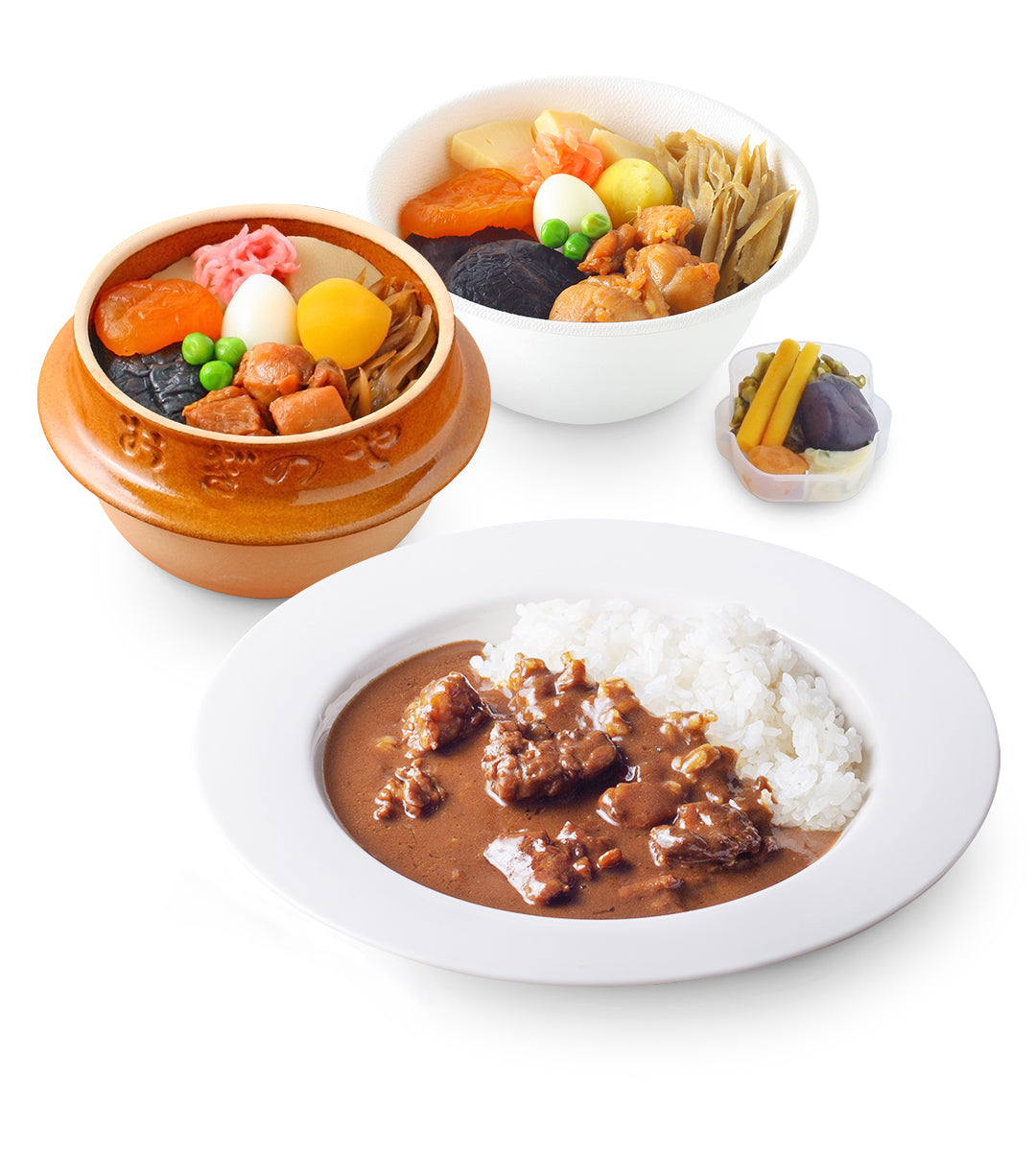 峠の釜めし牛すじカレーセット