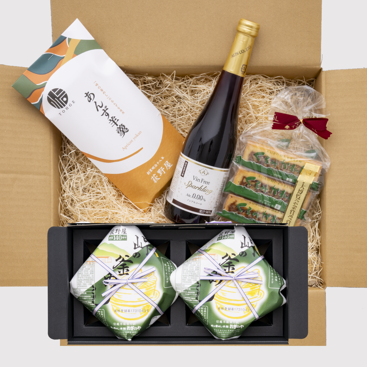 【送料込】ギフトセット 秋の夜長の釜めしセット - お休みの日は甘味も飲み物も、釜めしも