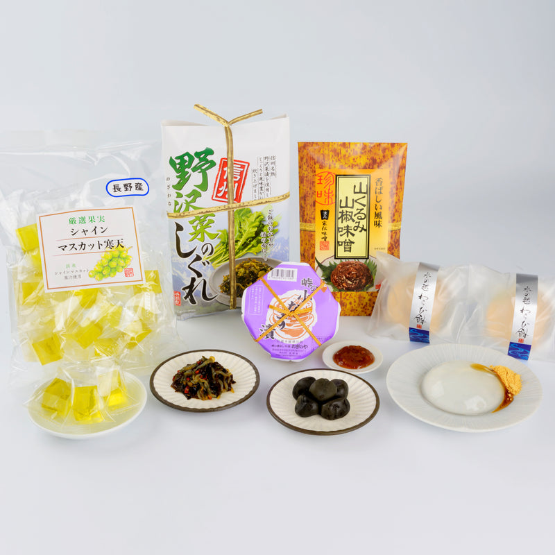 長生きしてね、の気持ちを信州の味に込めて。～ご飯のお供と、とろける和菓子～