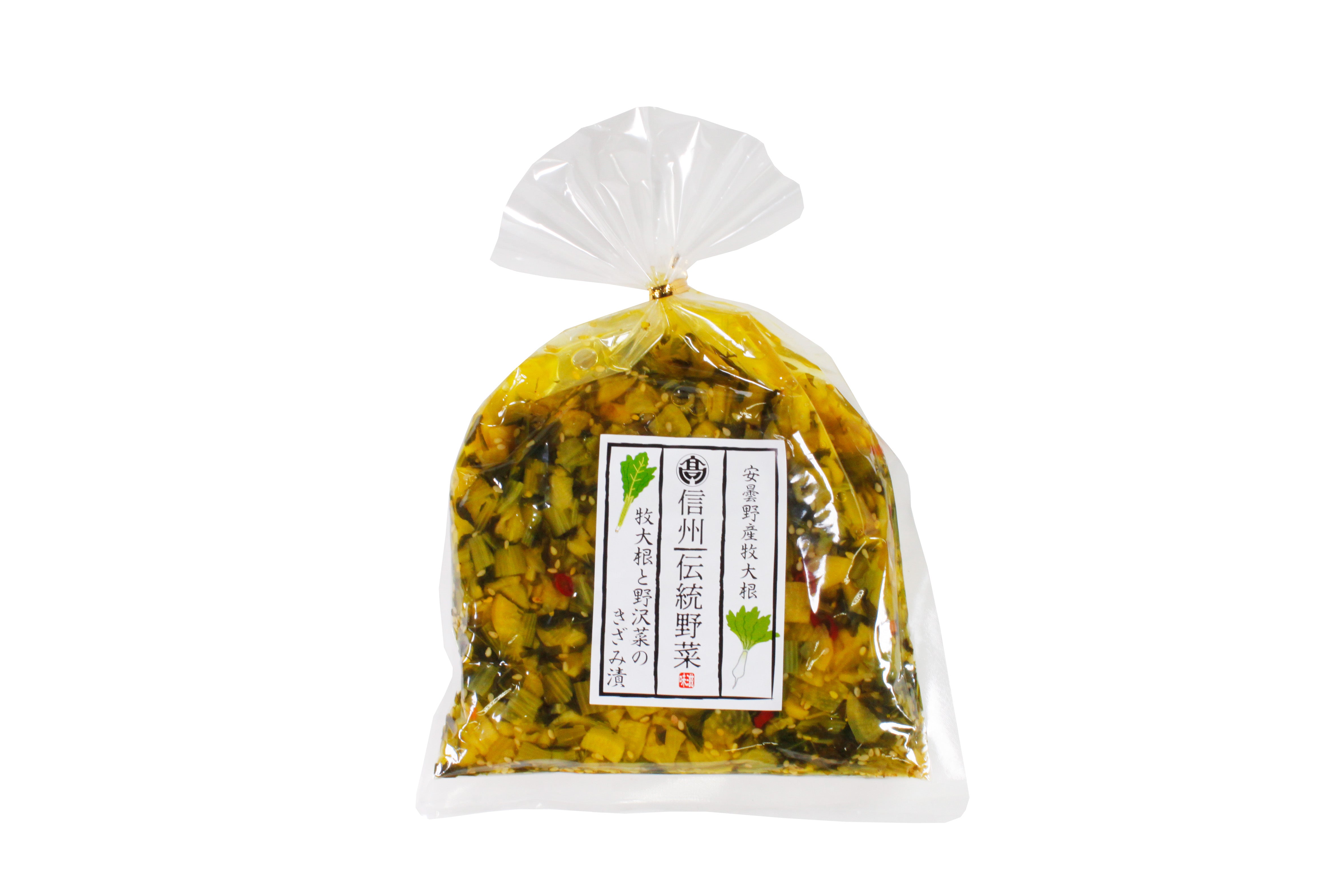 【ご飯のお供】信州伝統野菜 牧大根と野沢菜のきざみ漬