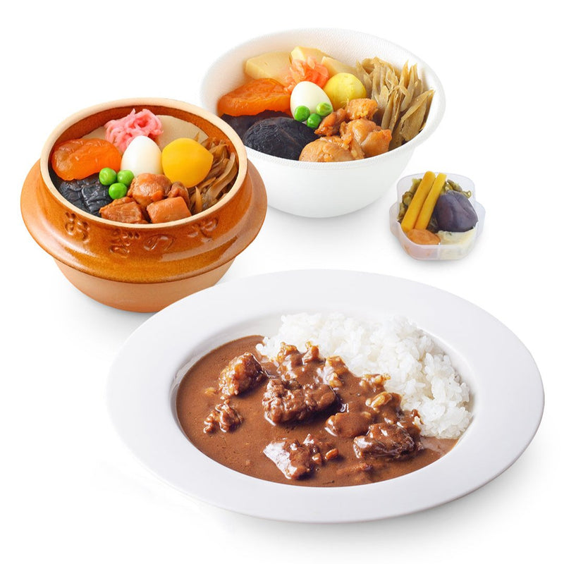 【送料込】ギフトセット 峠の釜めし + 牛すじカレー  - 釜めしだけじゃない荻野屋を味わい尽くしてください