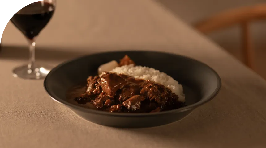 ワインと一緒に味わうカレー