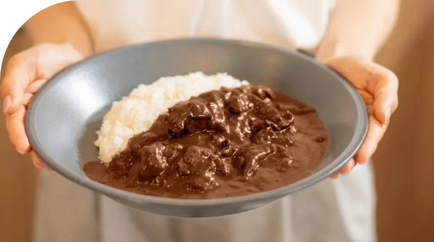 出来上がったカレー