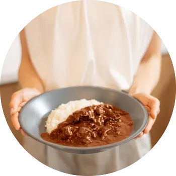 出来上がったカレー